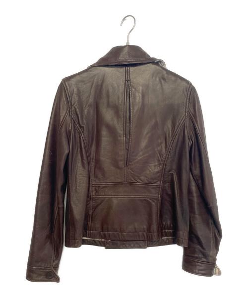 Timberland（ティンバーランド）Timberland (ティンバーランド) ラムレザージャケット ブラウン サイズ:8の古着・服飾アイテム