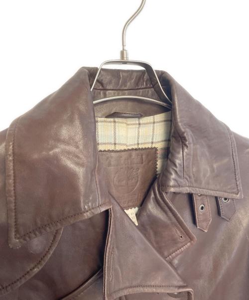 Timberland（ティンバーランド）Timberland (ティンバーランド) ラムレザージャケット ブラウン サイズ:8の古着・服飾アイテム