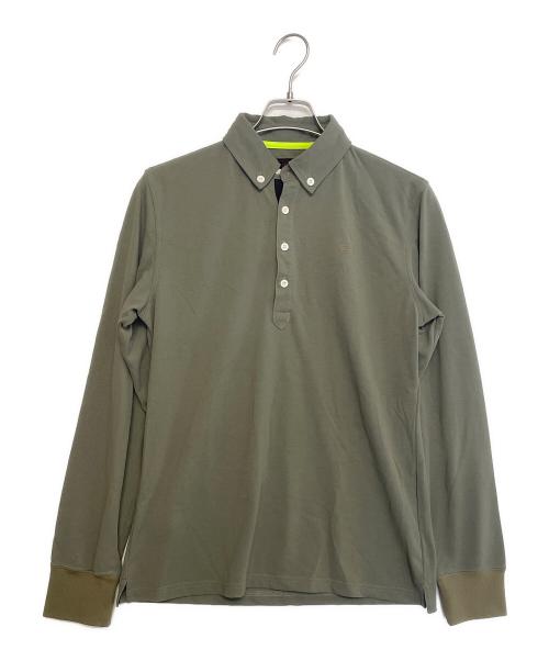 BRIEFING（ブリーフィング）BRIEFING (ブリーフィング) 長袖ポロシャツ オリーブ サイズ:Mの古着・服飾アイテム