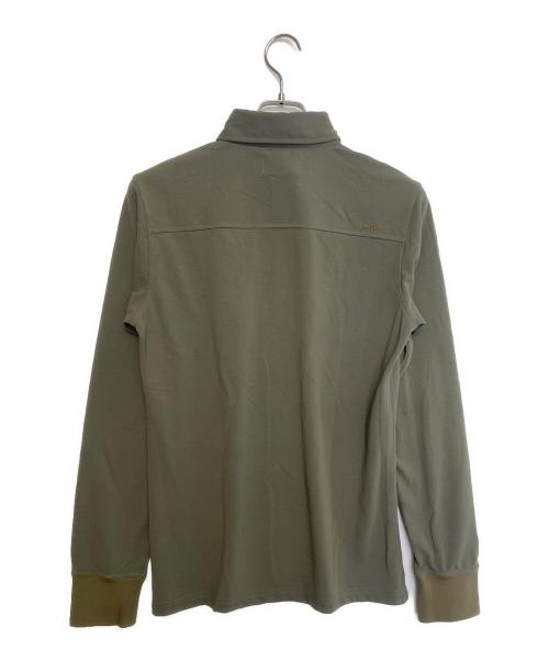 BRIEFING（ブリーフィング）BRIEFING (ブリーフィング) 長袖ポロシャツ オリーブ サイズ:Mの古着・服飾アイテム