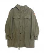 ミリタリージャケットミリタリージャケット）の古着「ミリタリーコート」｜カーキ