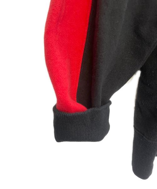 Champion（チャンピオン）Champion (チャンピオン) NU HUSKIES ハーフジップスウェット ブラック×レッド サイズ:XXLの古着・服飾アイテム