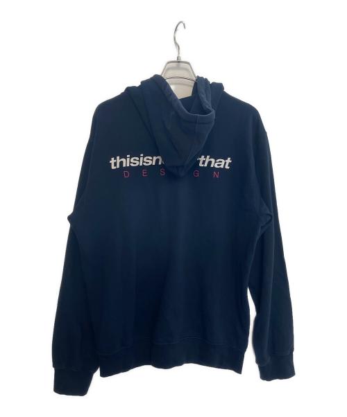 thisisneverthat（ディスイズネバーザット）thisisneverthat (ディスイズネバーザット) ジップパーカー ネイビー サイズ:Lの古着・服飾アイテム