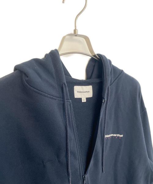 thisisneverthat（ディスイズネバーザット）thisisneverthat (ディスイズネバーザット) ジップパーカー ネイビー サイズ:Lの古着・服飾アイテム