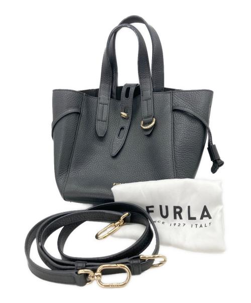 FURLA（フルラ）FURLA (フルラ) 2WAYショルダーバッグ ブラックの古着・服飾アイテム