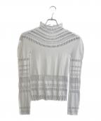 ISSEY MIYAKEイッセイミヤケ）の古着「フリンジカットソー」｜ライトグレー