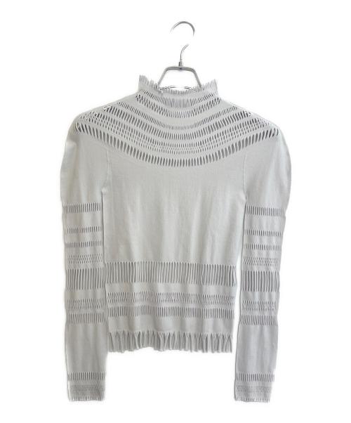 ISSEY MIYAKE（イッセイミヤケ）ISSEY MIYAKE (イッセイミヤケ) フリンジカットソー ライトグレー サイズ:2の古着・服飾アイテム