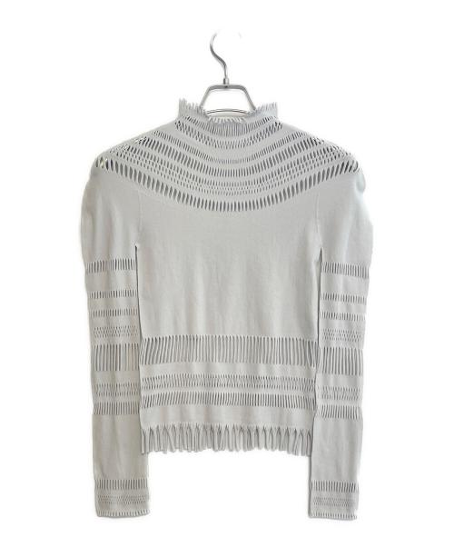 ISSEY MIYAKE（イッセイミヤケ）ISSEY MIYAKE (イッセイミヤケ) フリンジカットソー ライトグレー サイズ:2の古着・服飾アイテム