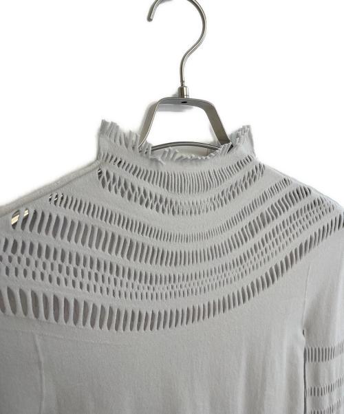 ISSEY MIYAKE（イッセイミヤケ）ISSEY MIYAKE (イッセイミヤケ) フリンジカットソー ライトグレー サイズ:2の古着・服飾アイテム