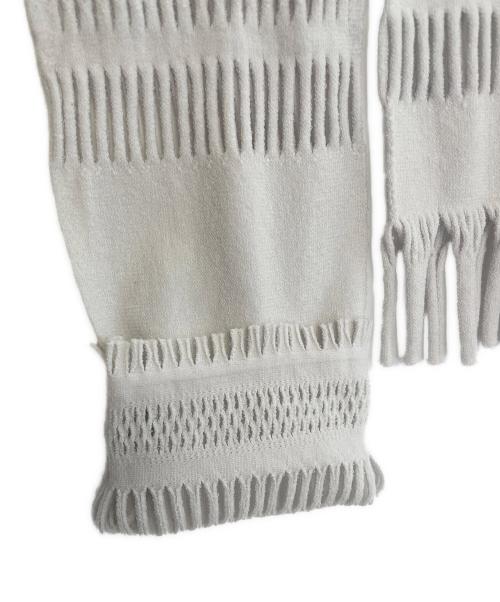 ISSEY MIYAKE（イッセイミヤケ）ISSEY MIYAKE (イッセイミヤケ) フリンジカットソー ライトグレー サイズ:2の古着・服飾アイテム