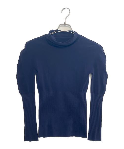 PLEATS PLEASE ISSEY MIYAKE（プリーツプリーズ イッセイミヤケ）PLEATS PLEASE ISSEY MIYAKE (プリーツプリーズ イッセイミヤケ) 長袖カットソー ネイビー サイズ:3の古着・服飾アイテム