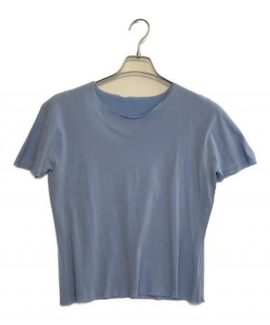 PLEATS PLEASE カットソー　半袖　イッセイミヤケme シワ加工　青 中古・古着通販】PLEATS PLEASE ISSEY MIYAKE (プリーツプリーズ