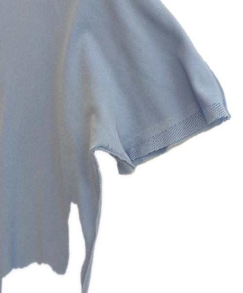 PLEATS PLEASE ISSEY MIYAKE（プリーツプリーズ イッセイミヤケ）PLEATS PLEASE ISSEY MIYAKE (プリーツプリーズ イッセイミヤケ) 半袖カットソー スカイブルー サイズ:3の古着・服飾アイテム