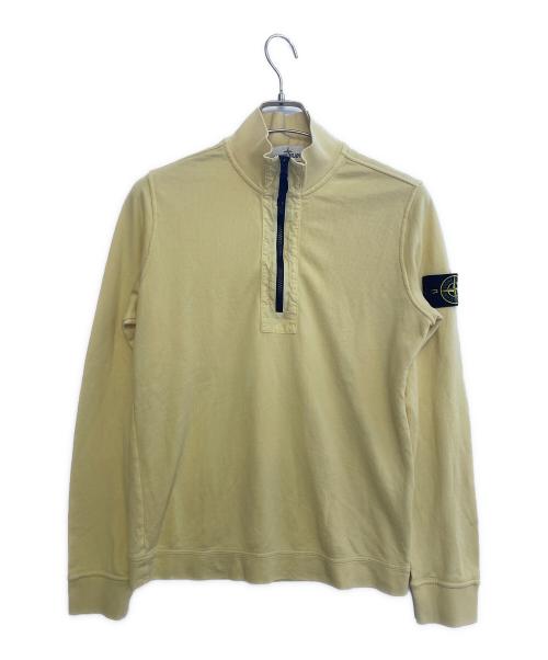 STONE ISLAND（ストーンアイランド）STONE ISLAND (ストーンアイランド) ハーフジップスウェット イエロー サイズ:Mの古着・服飾アイテム