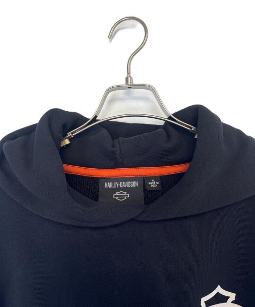 HARLEY-DAVIDSON（ハーレーダビッドソン）HARLEY-DAVIDSON (ハーレーダビッドソン) パーカー ブラック サイズ:ＸＬの古着・服飾アイテム