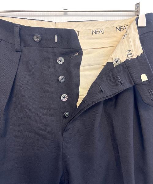 NEAT（ニート）NEAT (ニート) 2タックウールスラックス ネイビー サイズ:サイズ46の古着・服飾アイテム