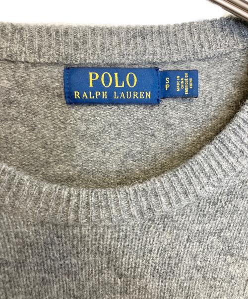 POLO RALPH LAUREN（ポロ・ラルフローレン）POLO RALPH LAUREN (ポロ・ラルフローレン) 厚手ニット グレー サイズ:Sの古着・服飾アイテム