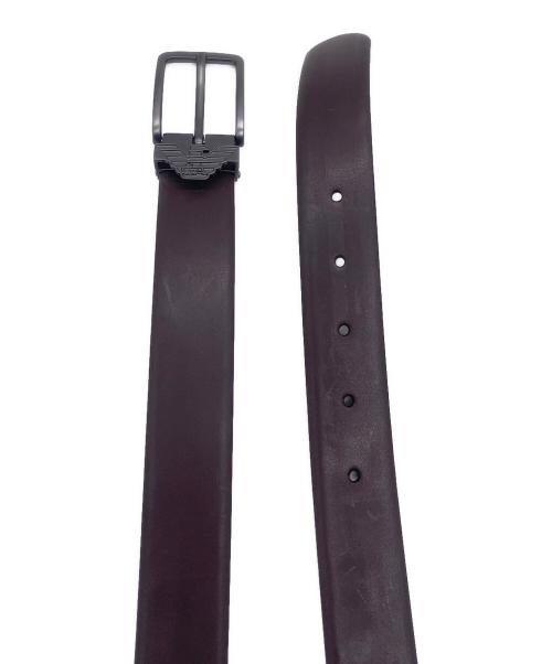 EMPORIO ARMANI（エンポリオ アルマーニ）EMPORIO ARMANI (エンポリオ アルマーニ) レザーベルト ブラウンの古着・服飾アイテム