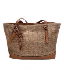 COLE HAAN（コールハーン）の古着「レザートートバッグ」｜アイボリー