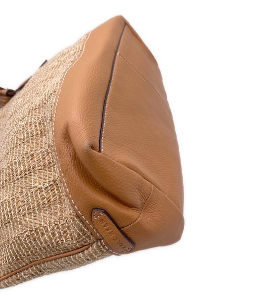 COLE HAAN（コールハーン）COLE HAAN (コールハーン) レザートートバッグ アイボリーの古着・服飾アイテム