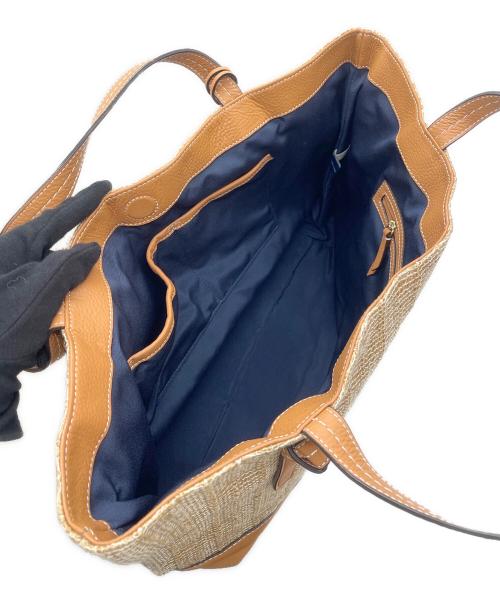 COLE HAAN（コールハーン）COLE HAAN (コールハーン) レザートートバッグ アイボリーの古着・服飾アイテム