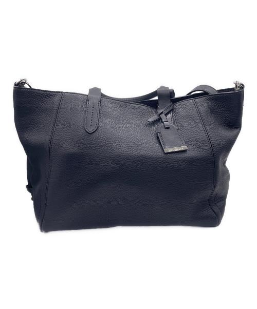 COLE HAAN（コールハーン）COLE HAAN (コールハーン) 2wayレザートートバッグ ブラックの古着・服飾アイテム