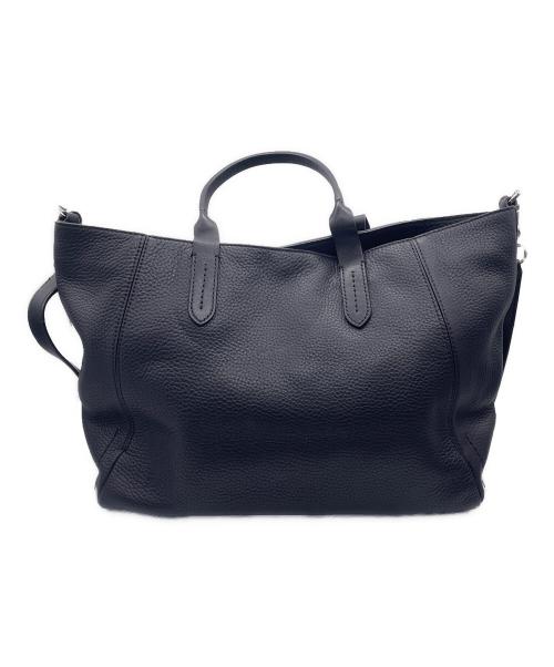 COLE HAAN（コールハーン）COLE HAAN (コールハーン) 2wayレザートートバッグ ブラックの古着・服飾アイテム