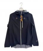 asicsアシックス）の古着「防水ジャケット」｜ネイビー