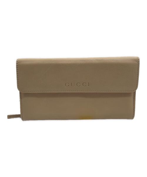 GUCCI（グッチ）GUCCI (グッチ) 長財布 ベージュの古着・服飾アイテム