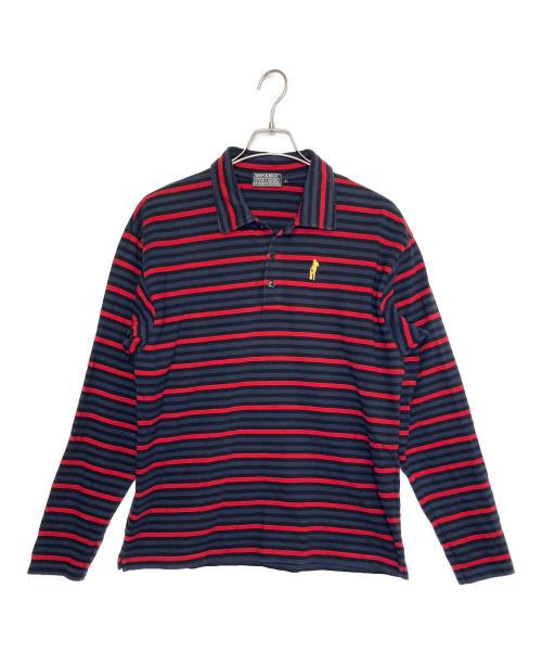 DIZZY&MILKY Hysteric Glamour（ヒステリックグラマー）DIZZY&MILKY Hysteric Glamour (ヒステリックグラマー) 長袖カットソー グレー×レッド サイズ:Lの古着・服飾アイテム