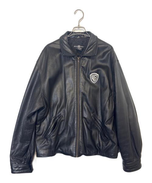 WARNER BROS（ワーナーブラザース）WARNER BROS (ワーナーブラザース) レザージャケット ブラック サイズ:Ｍの古着・服飾アイテム