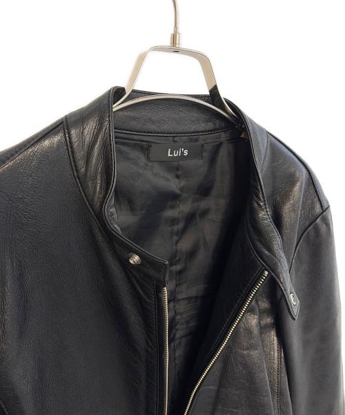 Lui's（ルイス）Lui's (ルイス) シングルライダースジャケット ブラック サイズ:Mの古着・服飾アイテム