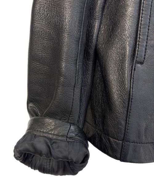 Lui's（ルイス）Lui's (ルイス) シングルライダースジャケット ブラック サイズ:Mの古着・服飾アイテム