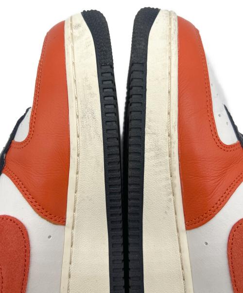 NIKE（ナイキ）NIKE (ナイキ) AIR FORCE1 ブラック×ホワイト×オレンジ サイズ:26.5の古着・服飾アイテム