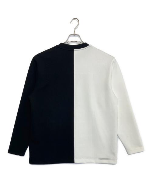 LACOSTE（ラコステ）LACOSTE (ラコステ) 長袖カットソー ブラック×ホワイト サイズ:US Mの古着・服飾アイテム