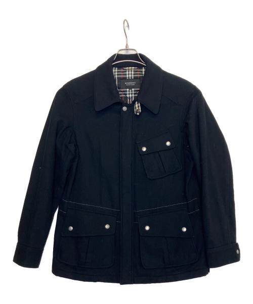 BURBERRY BLACK LABEL（バーバリーブラックレーベル）BURBERRY BLACK LABEL (バーバリーブラックレーベル) ウールジャケット ブラック サイズ:Ⅼの古着・服飾アイテム