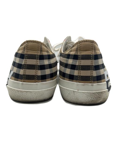 BURBERRY LONDON（バーバリーロンドン）BURBERRY LONDON (バーバリーロンドン) ローカットスニーカー ブラウン×ホワイト サイズ:27.5の古着・服飾アイテム