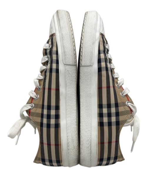 BURBERRY LONDON（バーバリーロンドン）BURBERRY LONDON (バーバリーロンドン) ローカットスニーカー ブラウン×ホワイト サイズ:27.5の古着・服飾アイテム