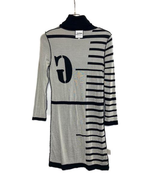 Jean Paul GAULTIER（ジャンポールゴルチェ）Jean Paul GAULTIER (ジャンポールゴルチェ) ニットワンピース ブラック サイズ:38の古着・服飾アイテム