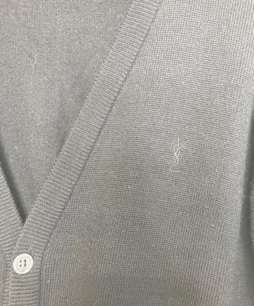 Yves Saint Laurent（イヴサンローラン）Yves Saint Laurent (イヴサンローラン) 厚手カーディガン ブラック サイズ:Mの古着・服飾アイテム