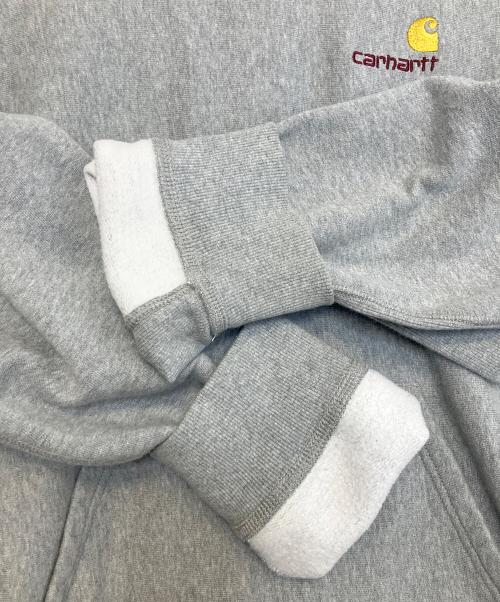 CarHartt（カーハート）CarHartt (カーハート) プルオーバーパーカー グレー サイズ:Lの古着・服飾アイテム