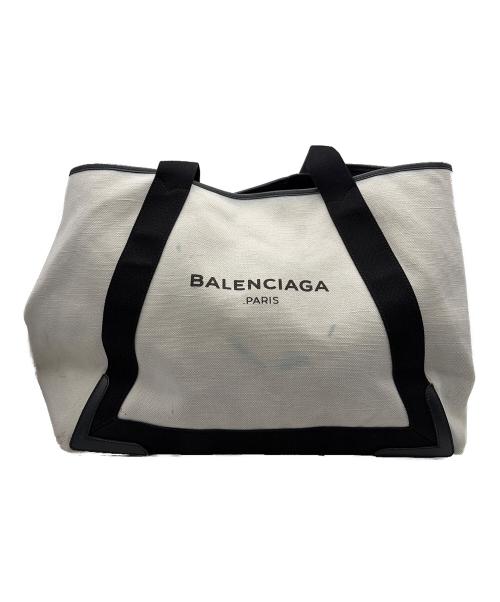 BALENCIAGA（バレンシアガ）BALENCIAGA (バレンシアガ) トートバッグ ブラック×ベージュの古着・服飾アイテム
