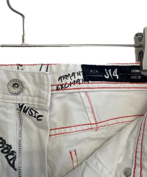 ARMANI EXCHANGE（アルマーニ エクスチェンジ）ARMANI EXCHANGE (アルマーニ エクスチェンジ) デニムパンツ ホワイト サイズ:30の古着・服飾アイテム