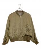 GALLARDA GALANTEガリャルダガランテ）の古着「キュプラサテンブルゾン」｜カーキ