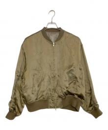 GALLARDA GALANTE（ガリャルダガランテ）の古着「キュプラサテンブルゾン」｜カーキ
