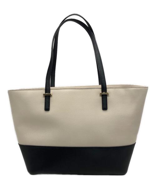 Kate Spade（ケイトスペード）Kate Spade (ケイトスペード) トートバッグ オフホワイト×ブラックの古着・服飾アイテム