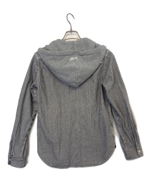 stussy（ステューシー）stussy (ステューシー) パーカー ネイビー×ホワイト サイズ:Sの古着・服飾アイテム