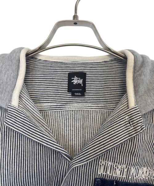 stussy（ステューシー）stussy (ステューシー) パーカー ネイビー×ホワイト サイズ:Sの古着・服飾アイテム