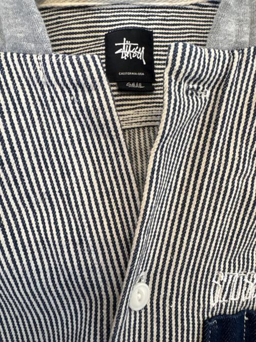 stussy（ステューシー）stussy (ステューシー) パーカー ネイビー×ホワイト サイズ:Sの古着・服飾アイテム