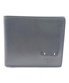 FENDI（フェンディ）の古着「2つ折り財布」｜ブラック
